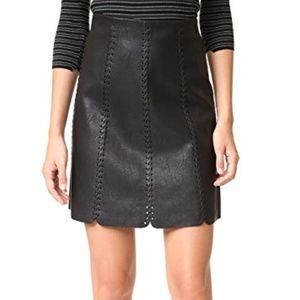 Club Monaco faux leather mini skirt 6